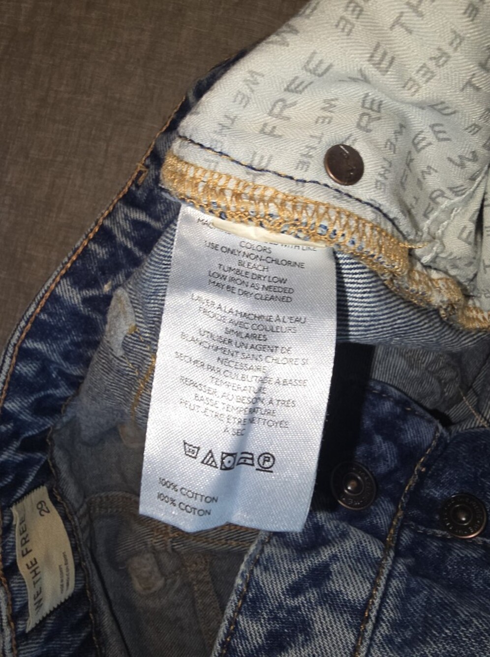 WE THE FREE HIGH RISE CROPPED JEANS 29 - Picture 10 of 10